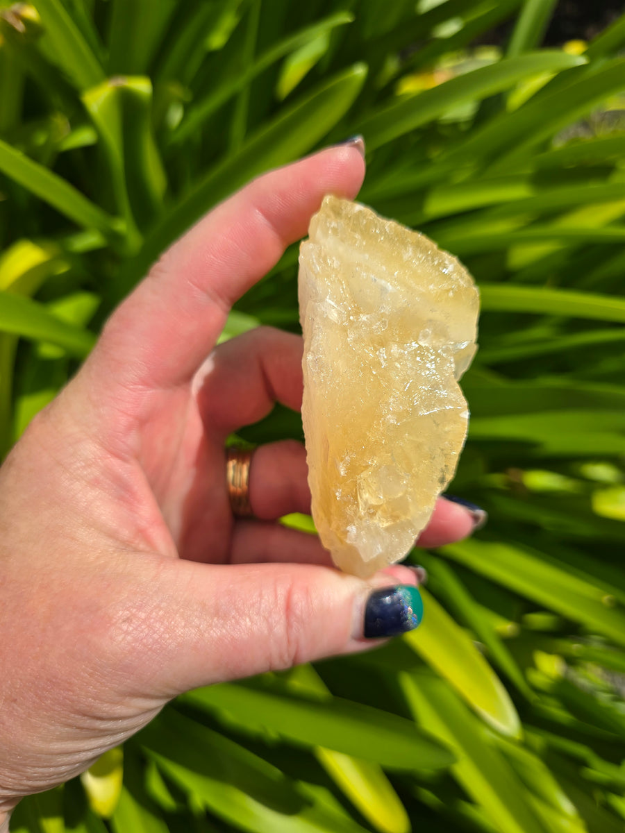 Champagne Calcite Rough Large Piece – Daughters And Co Crystals