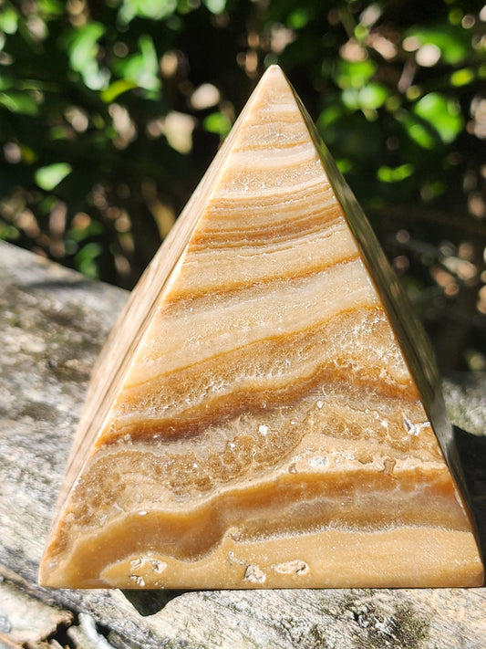 Chocolate Calcite Pyramid