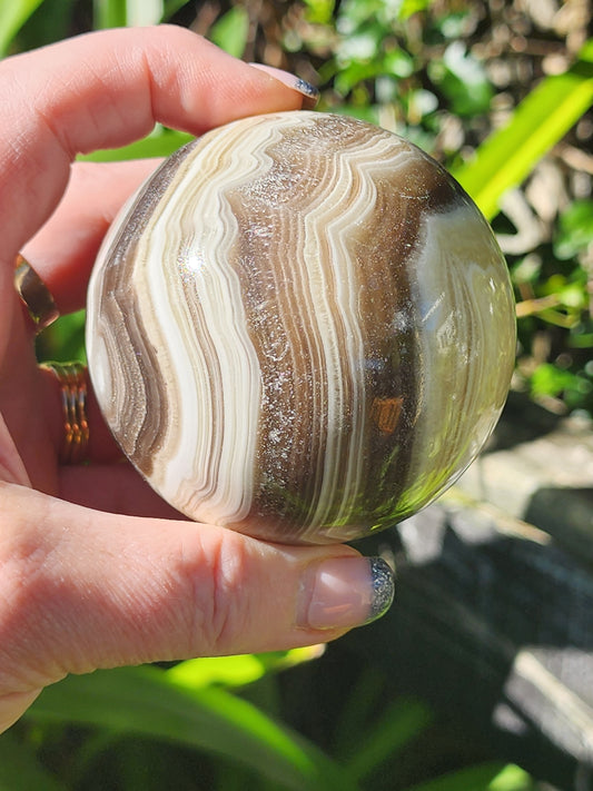 Zebra Calcite Sphere Large