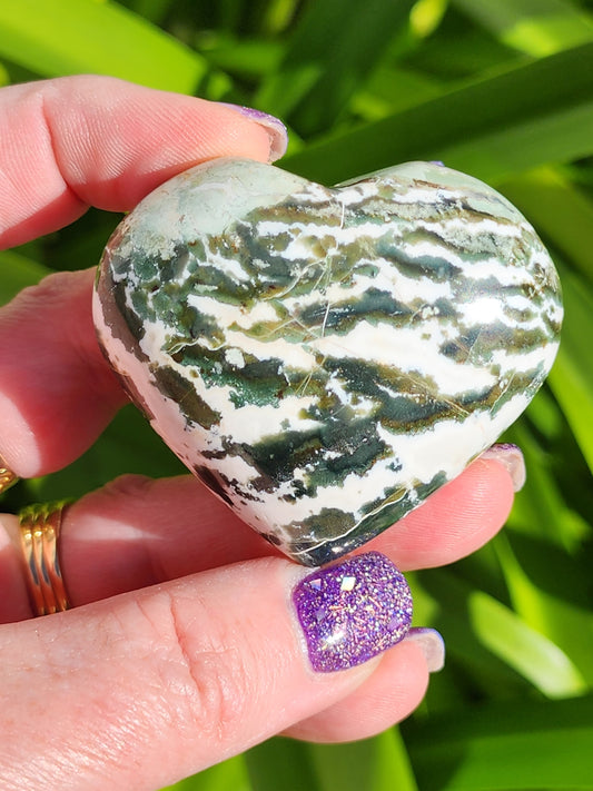 Green Sardonyx Heart A