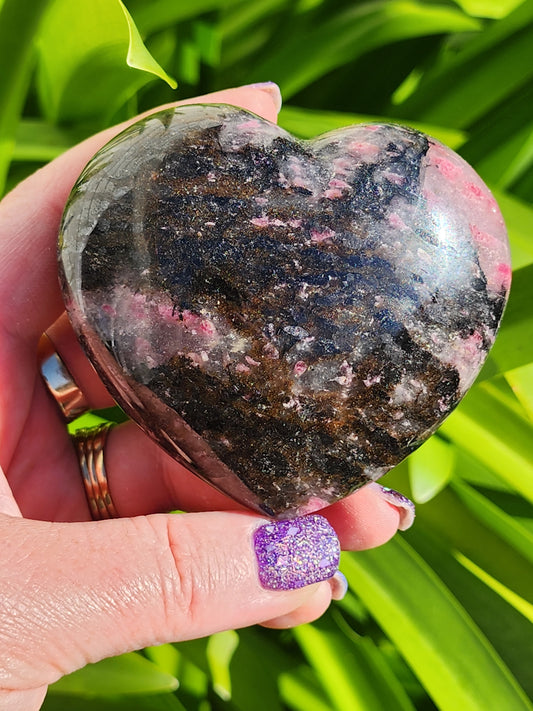 Rhodonite Heart