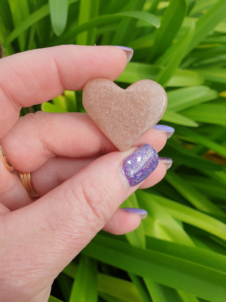 Pink Amethyst Heart Small