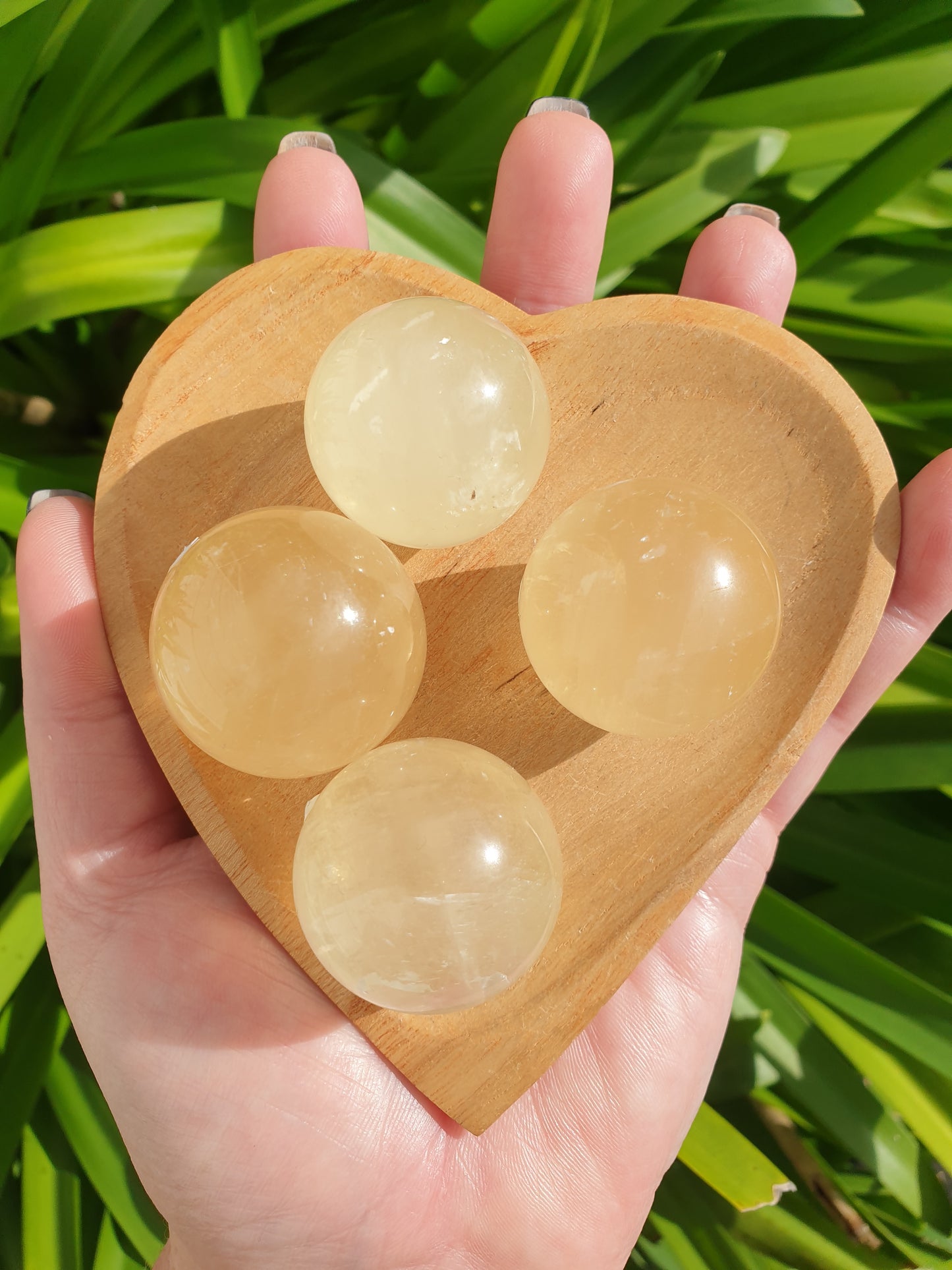 Honey Calcite Sphere