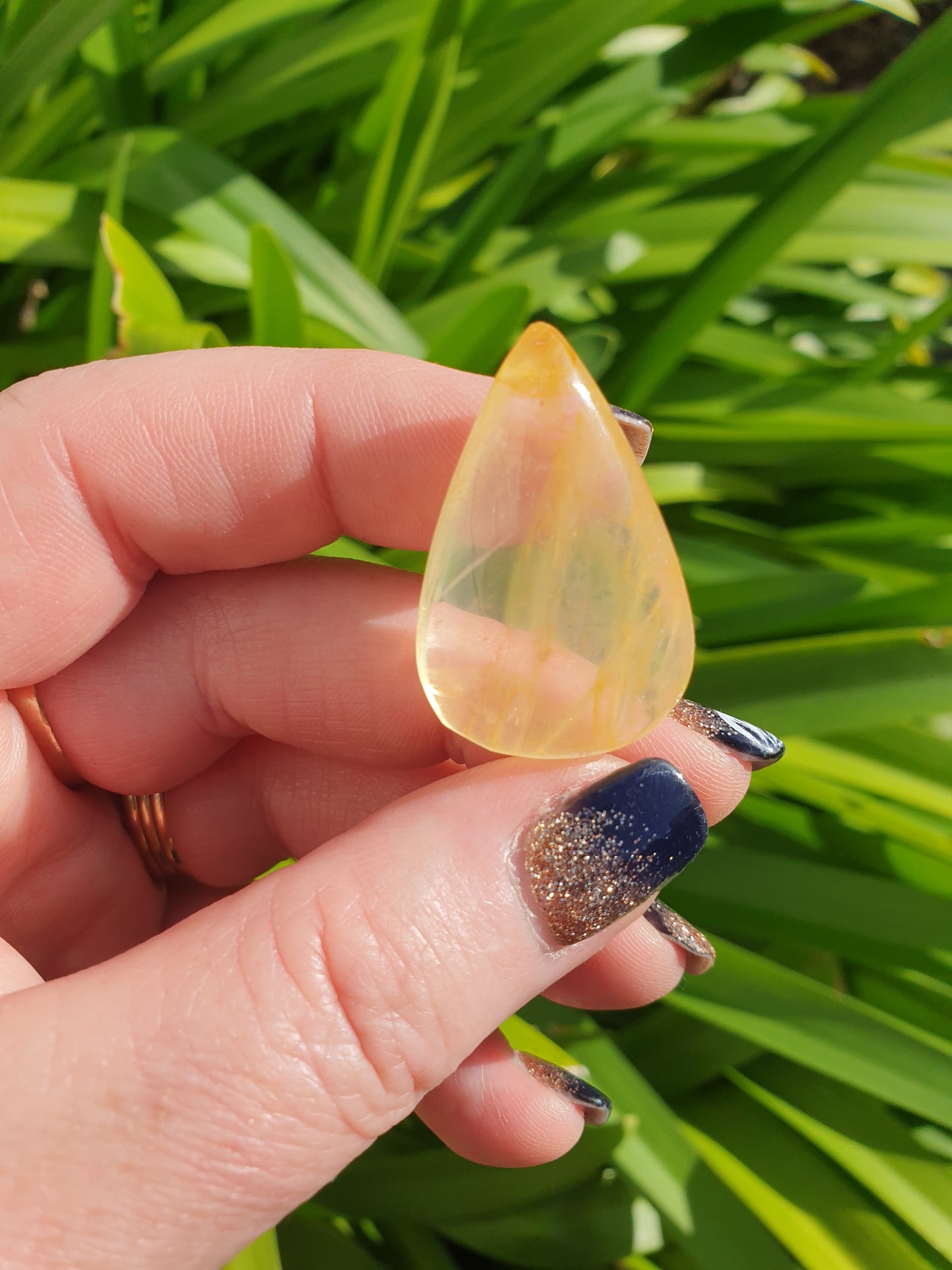 Golden Healer Quartz Tear Drop