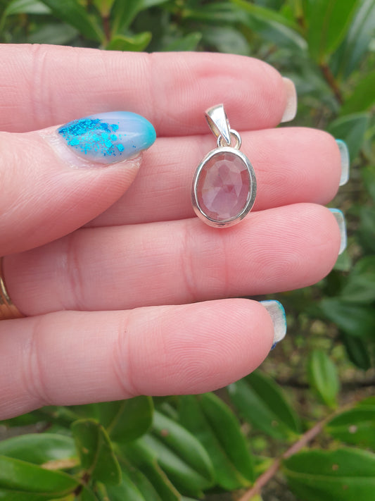 Ametrine | Rose Cut Sterling Silver Pendant C