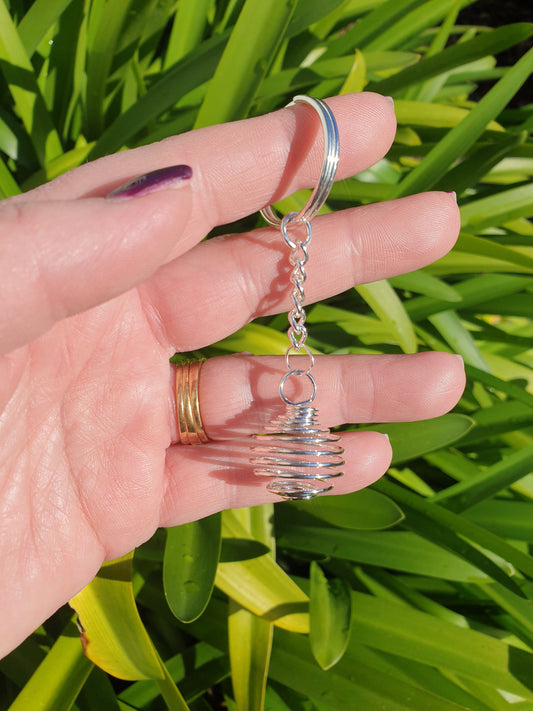 Spiral Cage Keyring