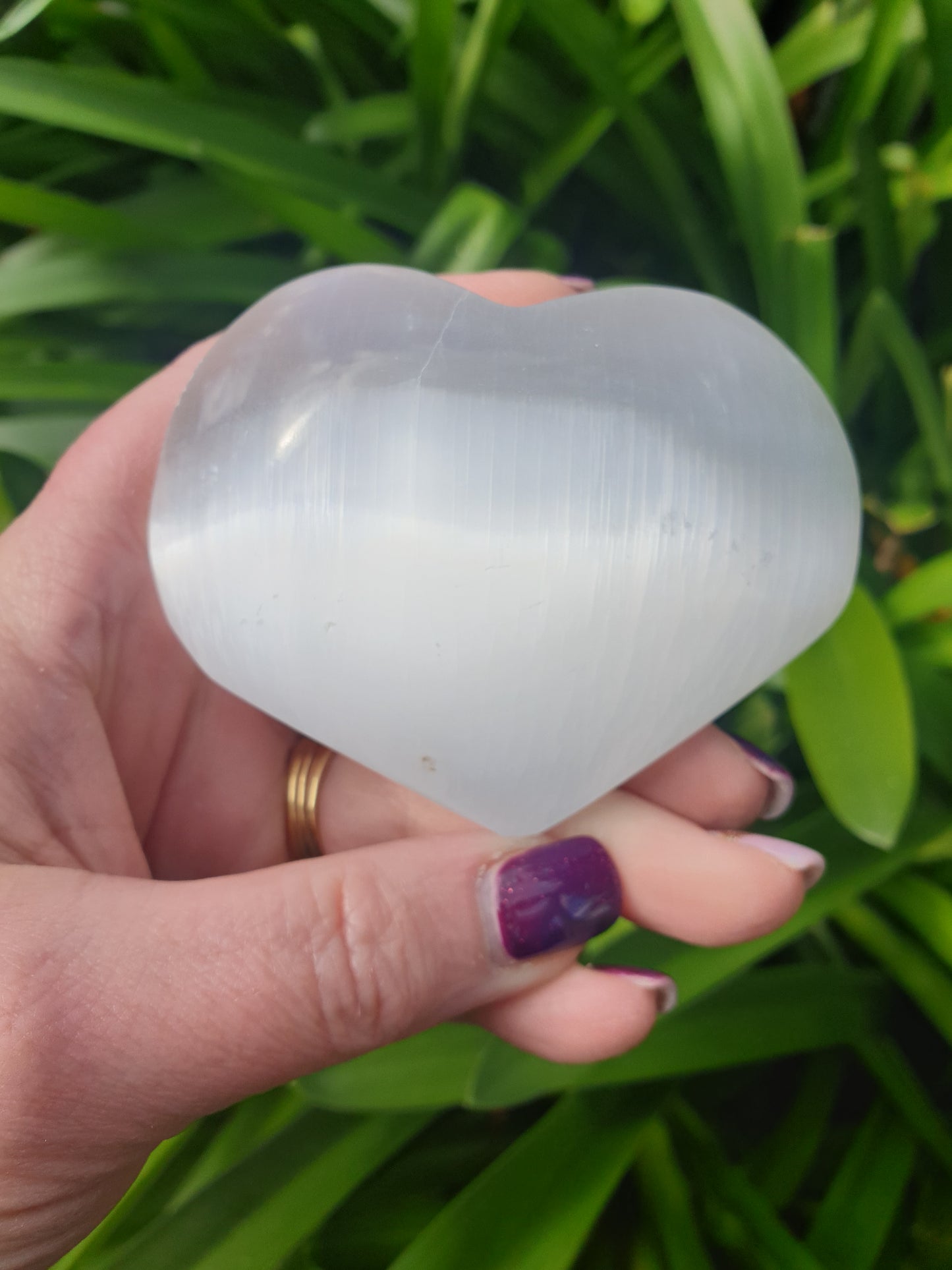 Selenite Heart Small