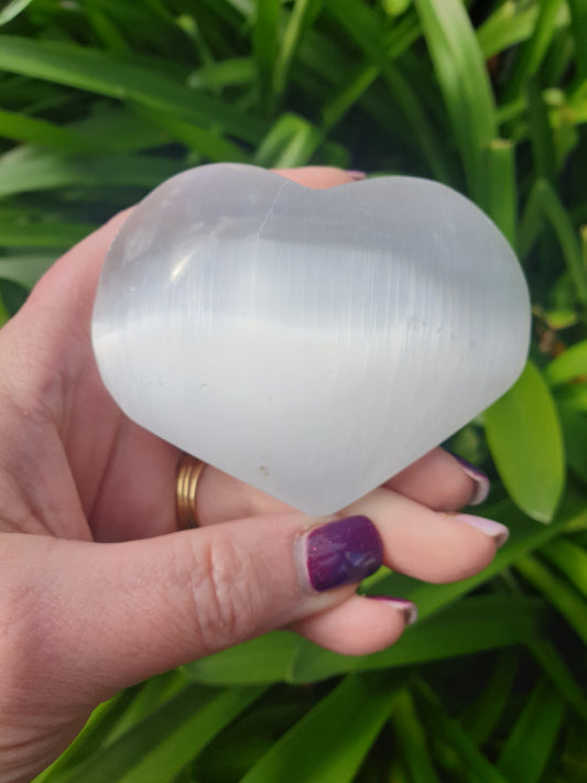 Selenite Heart Small