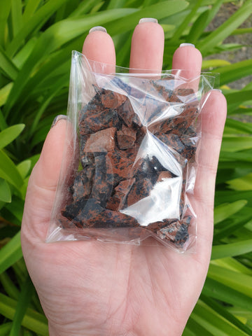 Mahogany Obsidian Rough 100g Bag