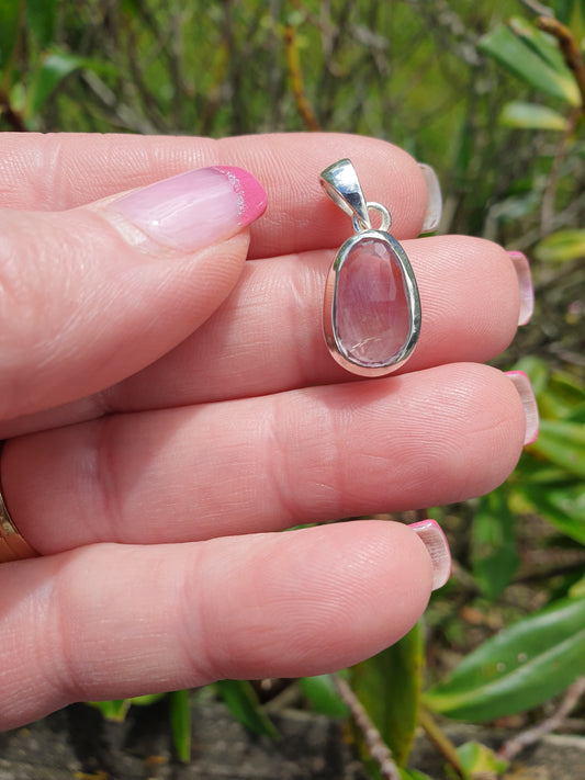 Amethyst | Faceted Cut Sterling Silver Pendant D