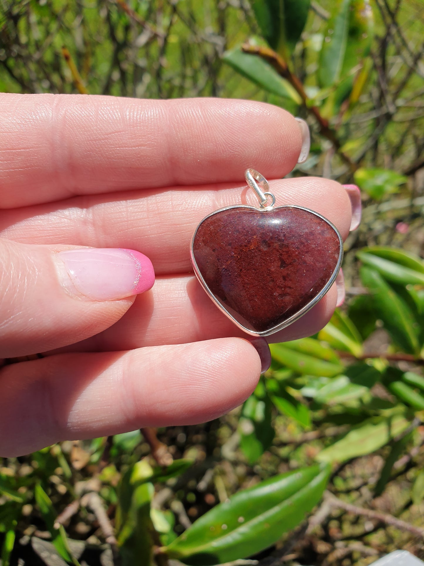 Strawberry Quartz | Heart Pendant