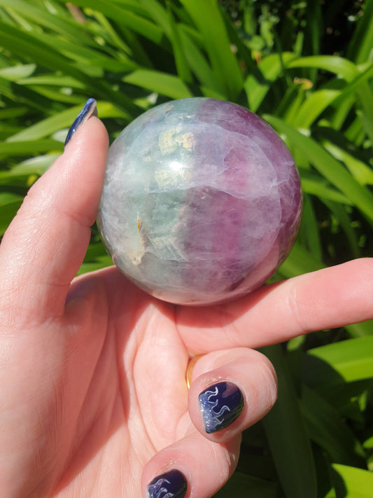 Rainbow Fluorite Sphere