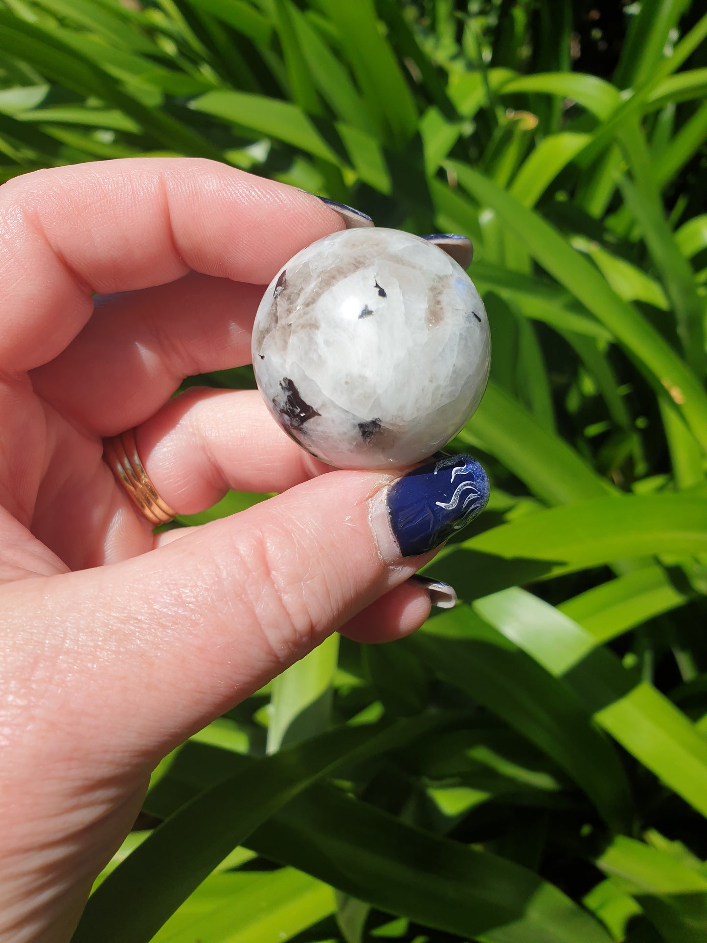 Rainbow Moonstone Sphere D