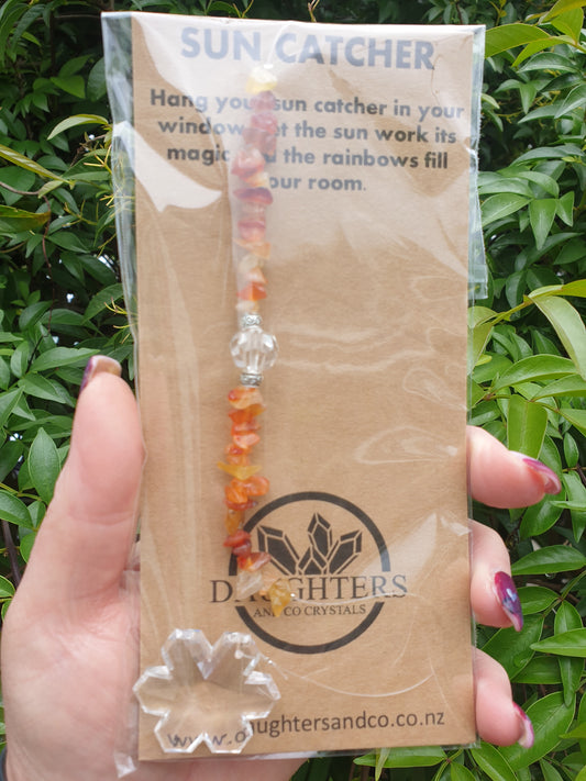 Carnelian | Snowflake Sun Catcher