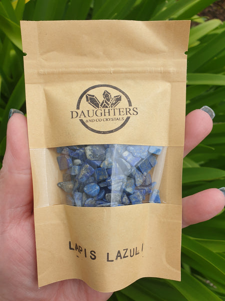 Lapis lazuli Crystal Chip 100g Bag