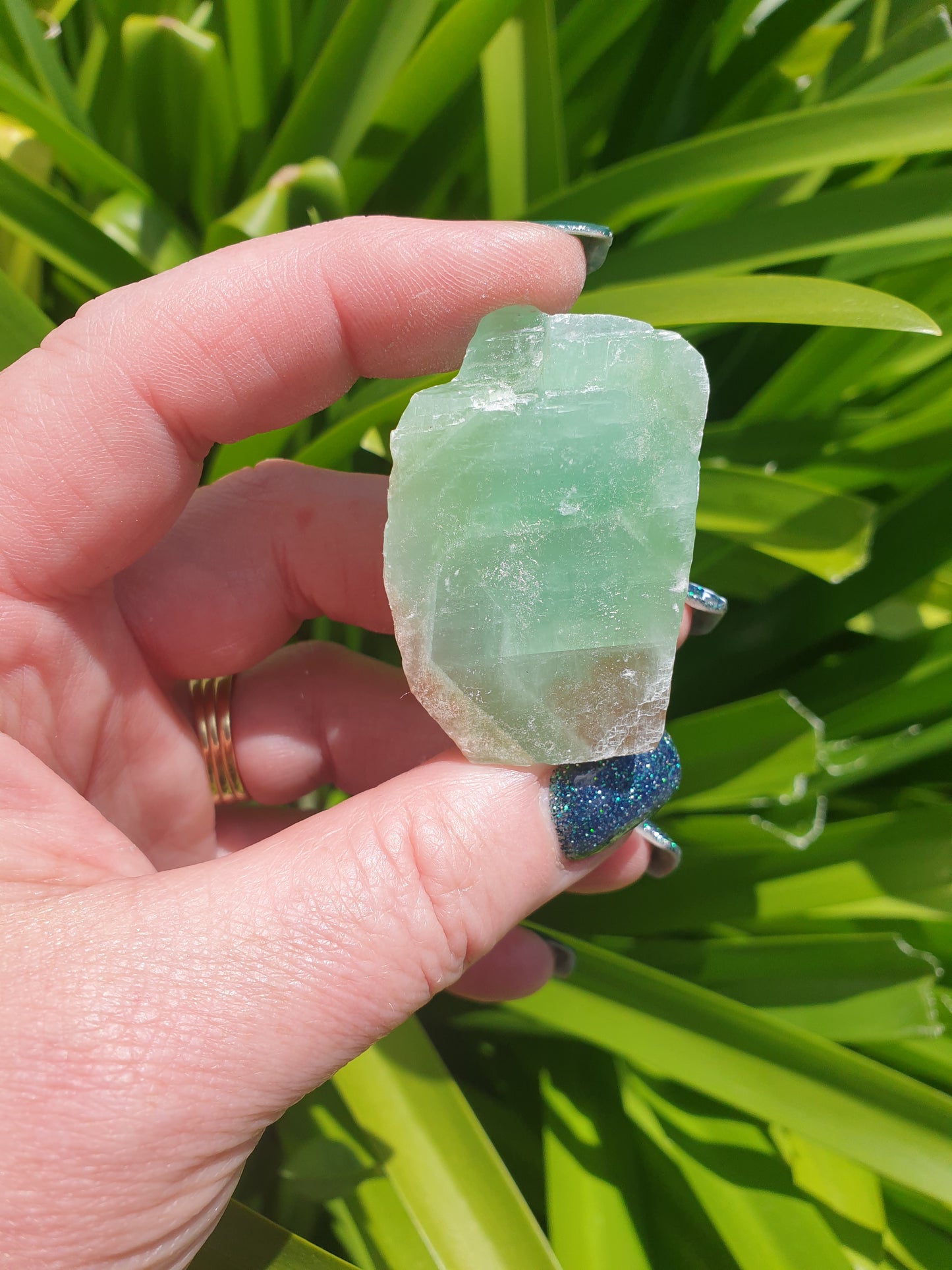 Green Calcite Rough Medium Piece