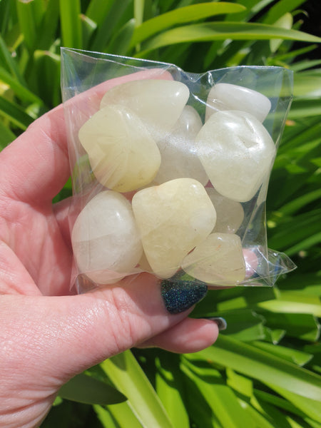Sulphur Quartz Tumbled Stones 10 Pack $20 Valued at $30