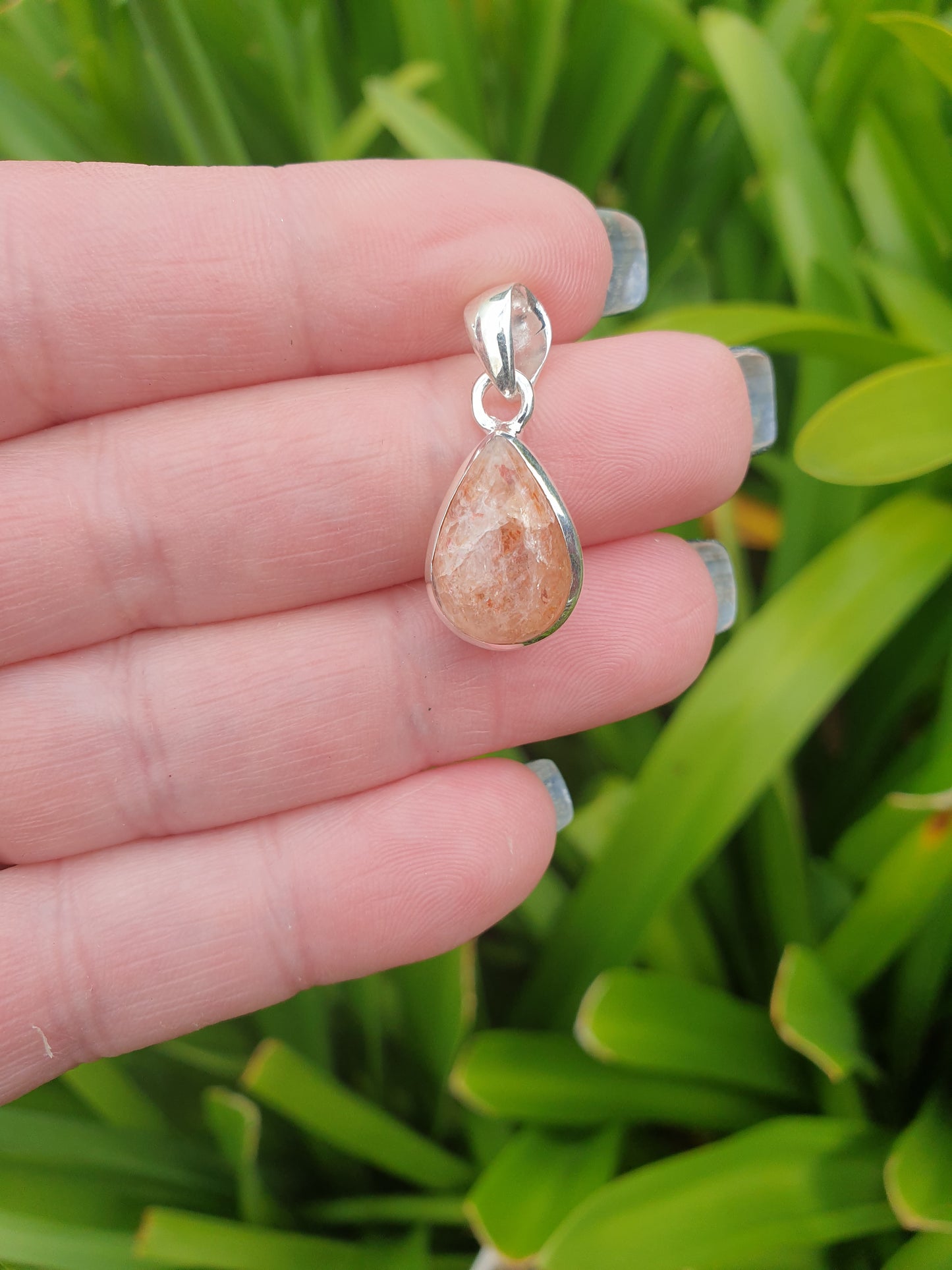 Sunstone | Polished Sterling Silver Pendant G