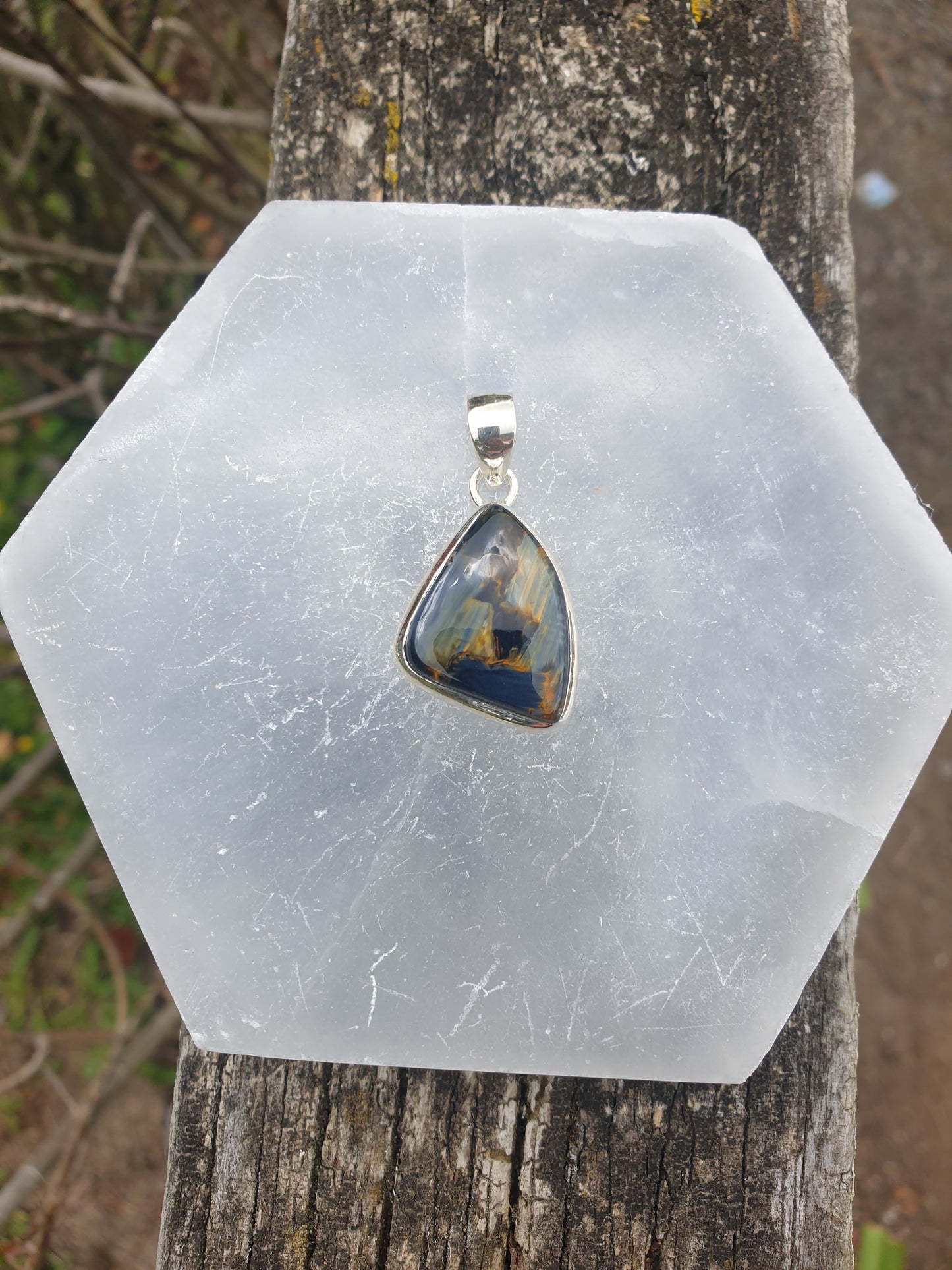 Pietersite | Polished Sterling Silver Pendant D