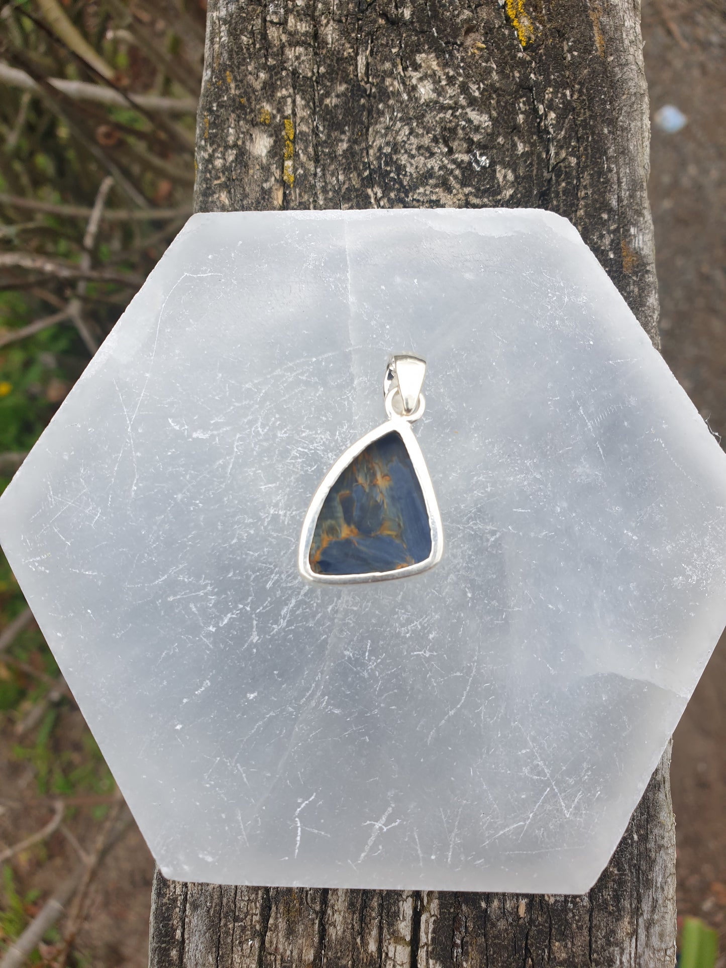 Pietersite | Polished Sterling Silver Pendant D