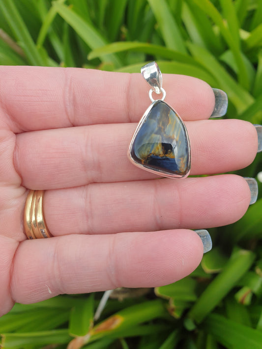 Pietersite | Polished Sterling Silver Pendant D