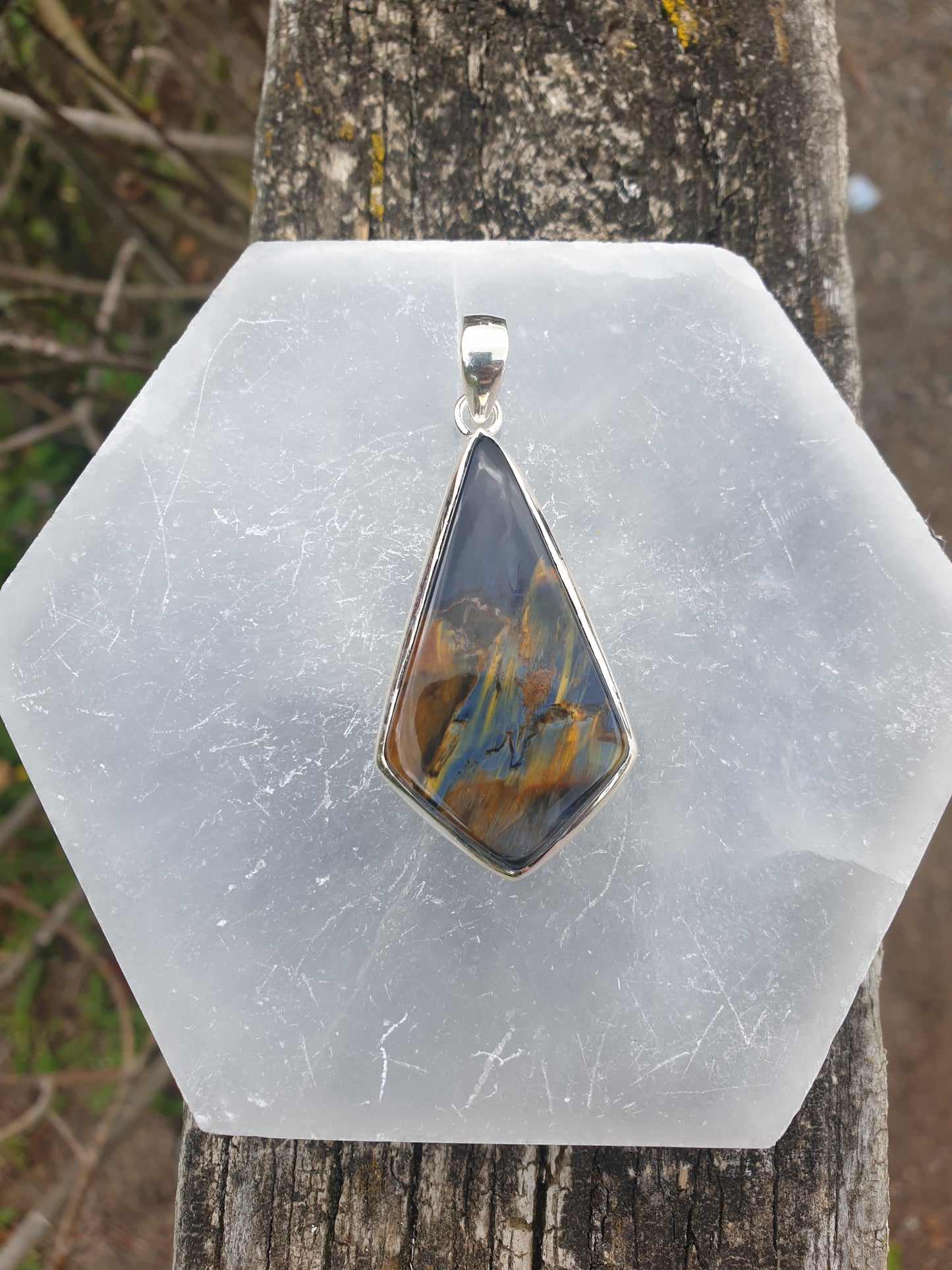 Pietersite | Polished Sterling Silver Pendant E