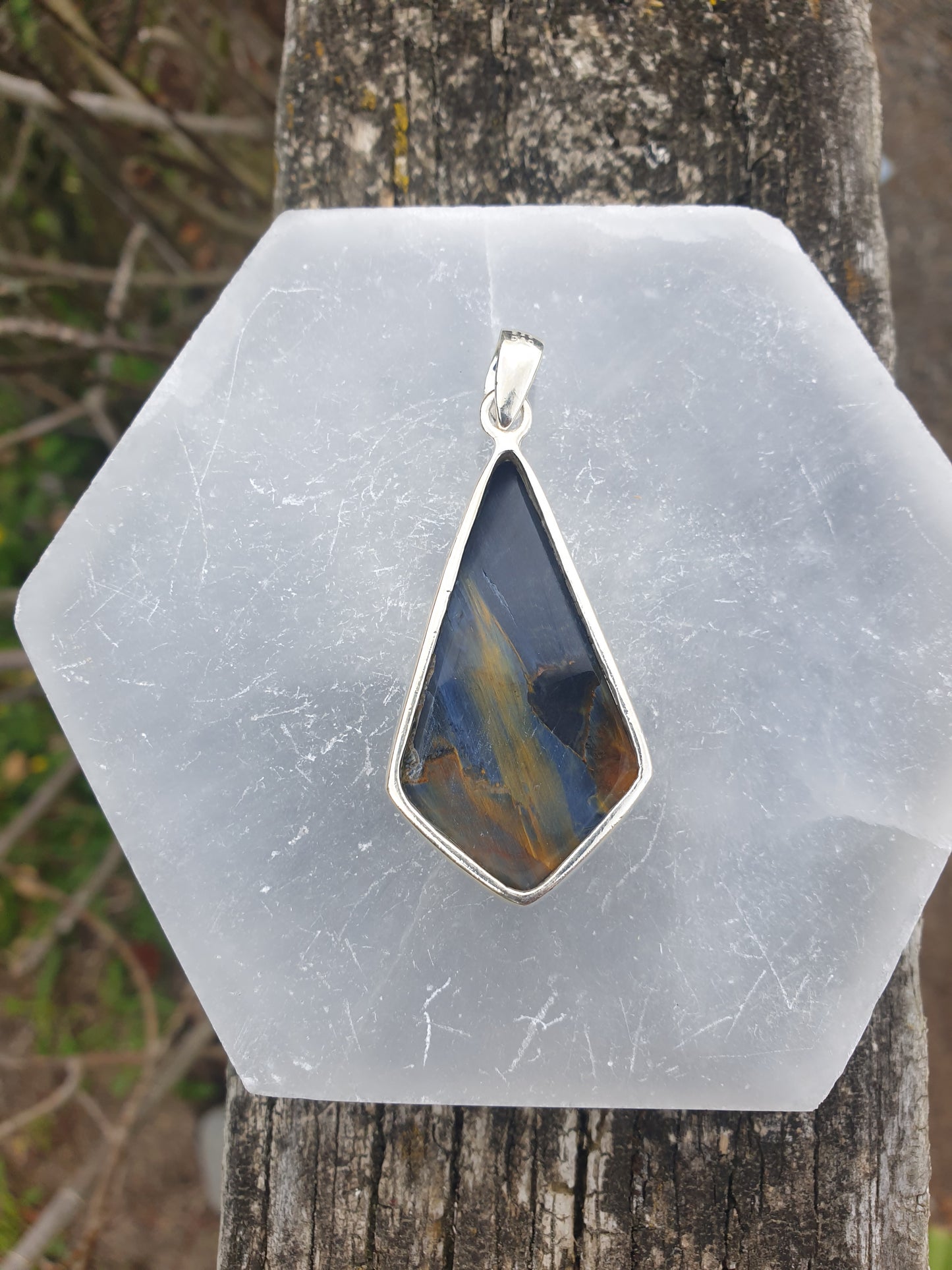 Pietersite | Polished Sterling Silver Pendant E