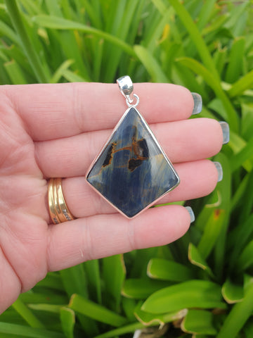Pietersite | Polished Sterling Silver Pendant F