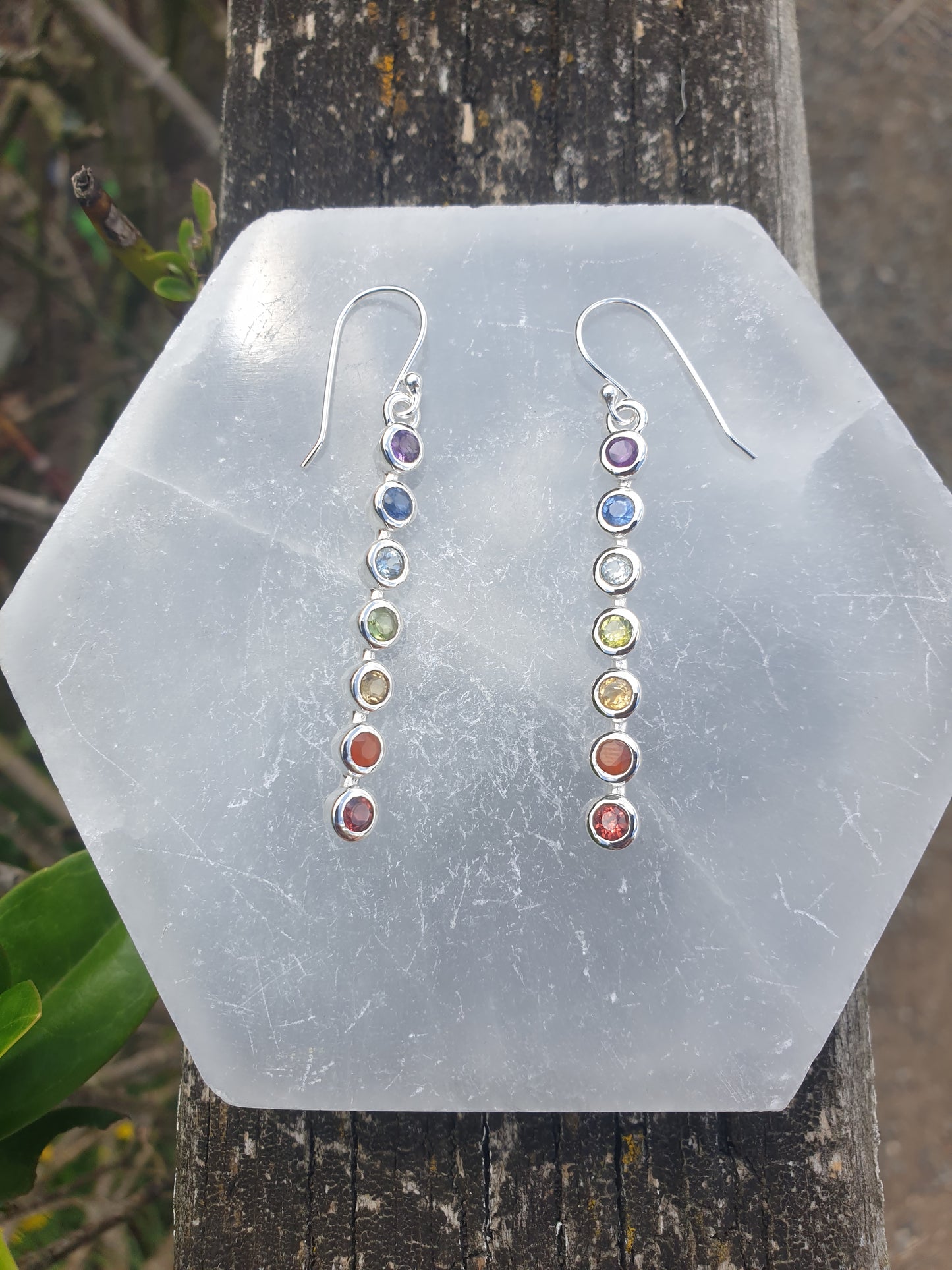 Chakra | Faceted Sterling Silver Earrings