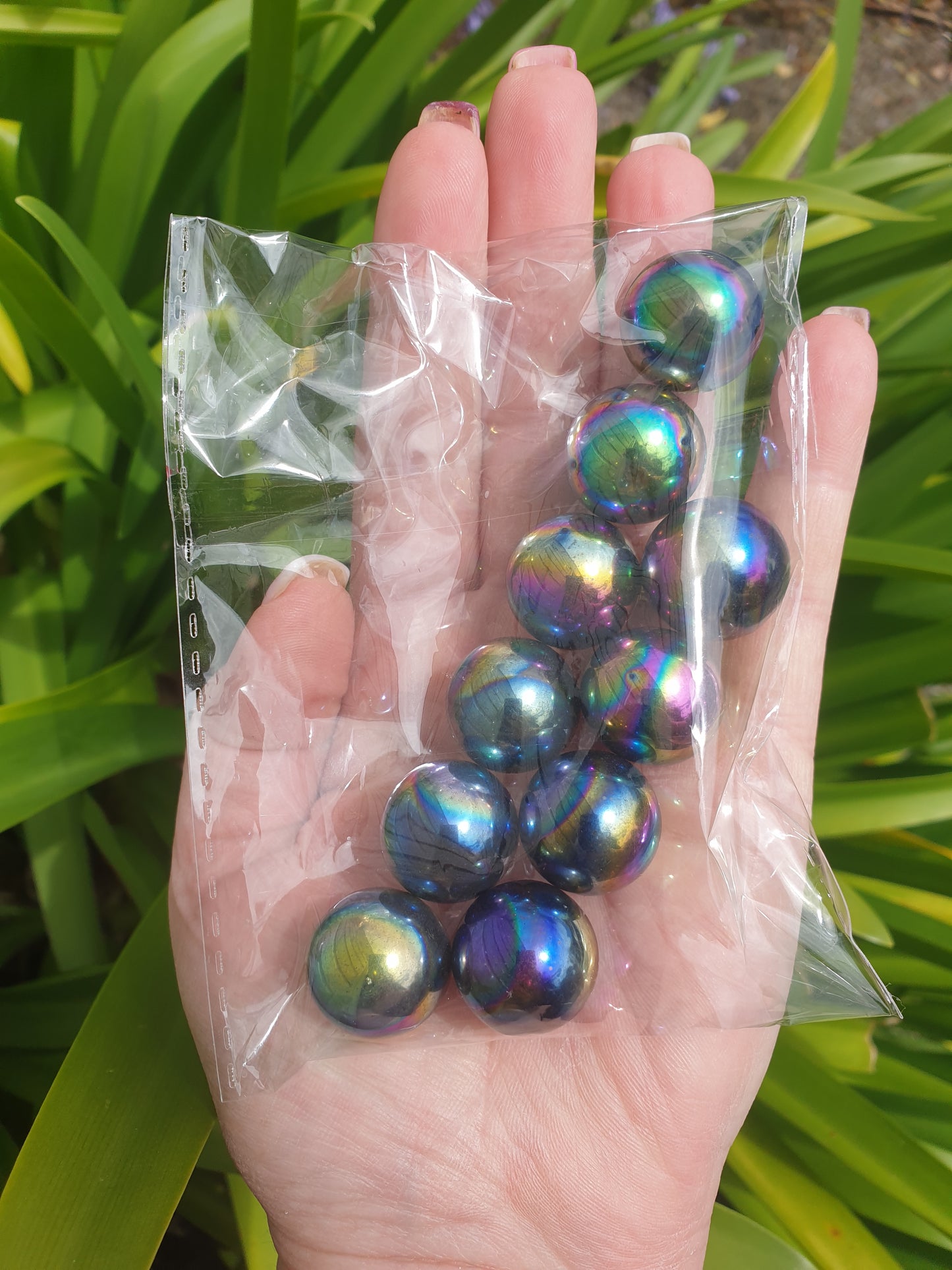 Rainbow Hematite Sphere Small 10 Pack Valued at $30