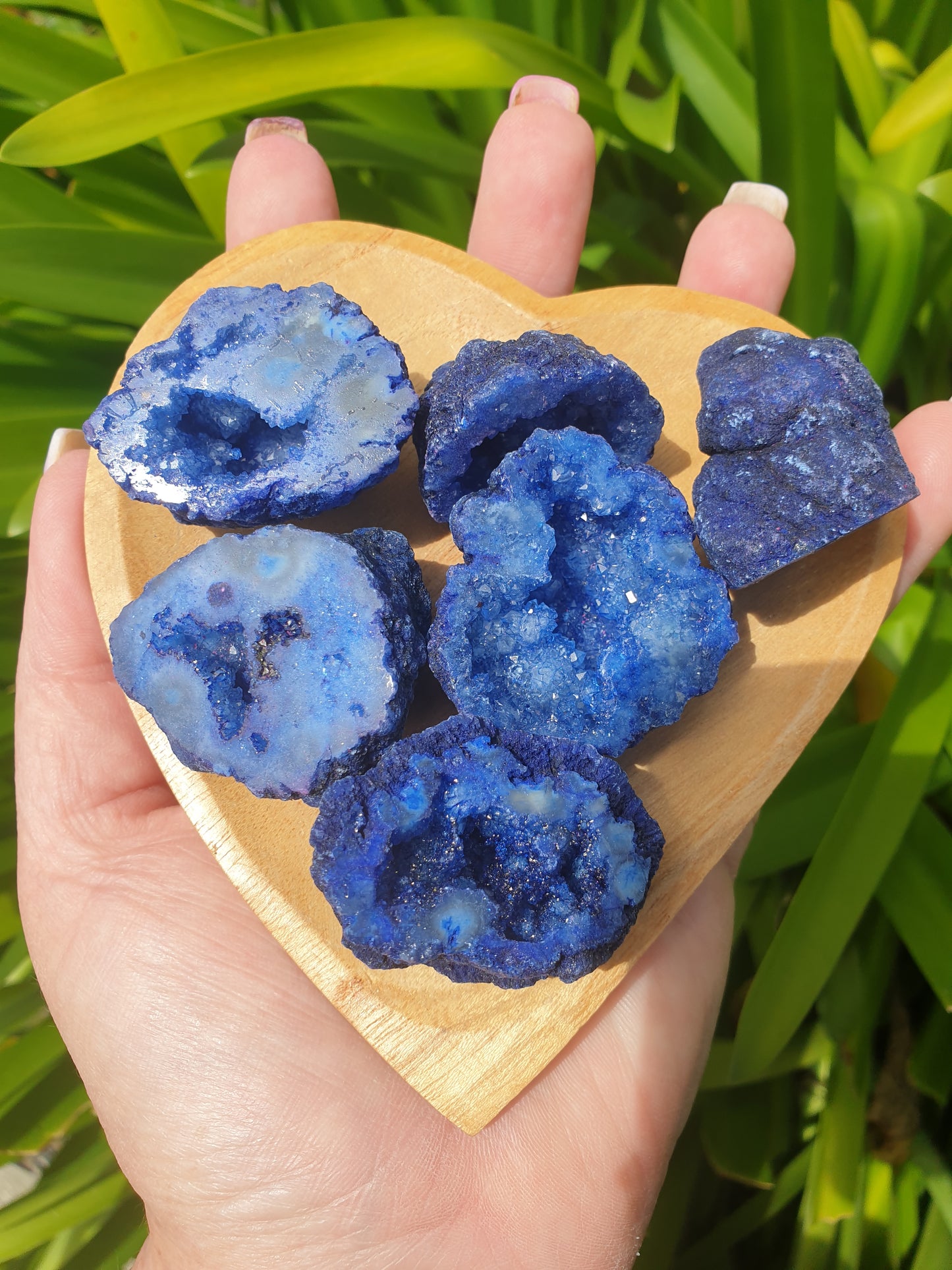 Agate Geode | Cave Blue Medium