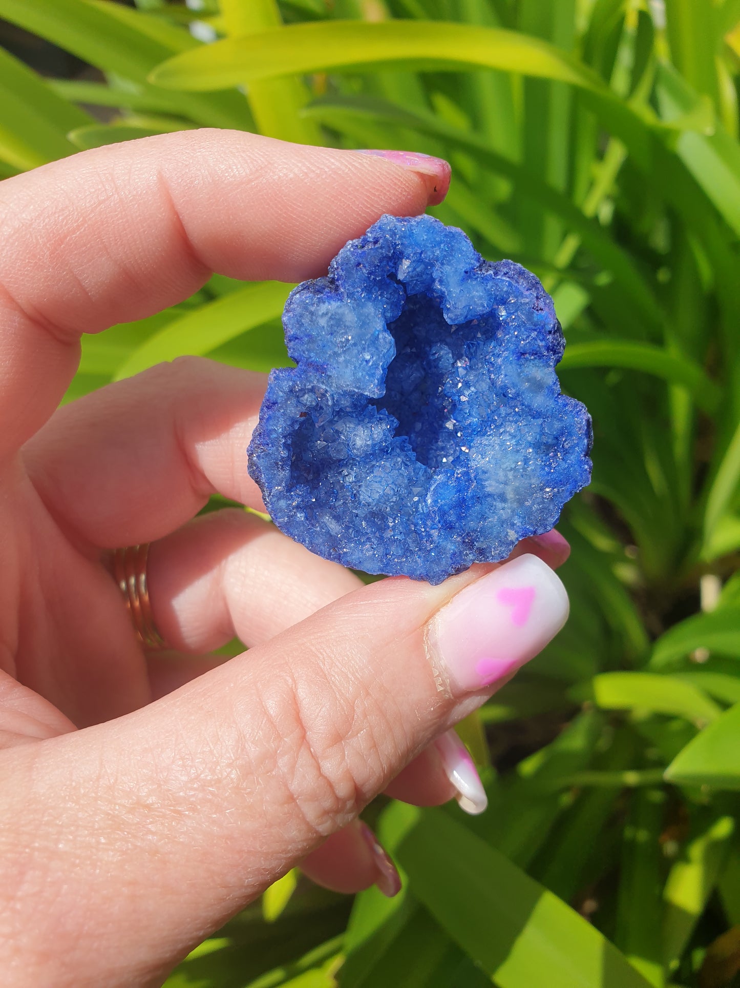 Agate Geode | Cave Blue Medium