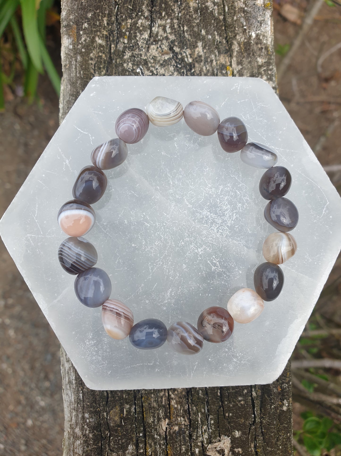 Agate | Nugget Bead Bracelet