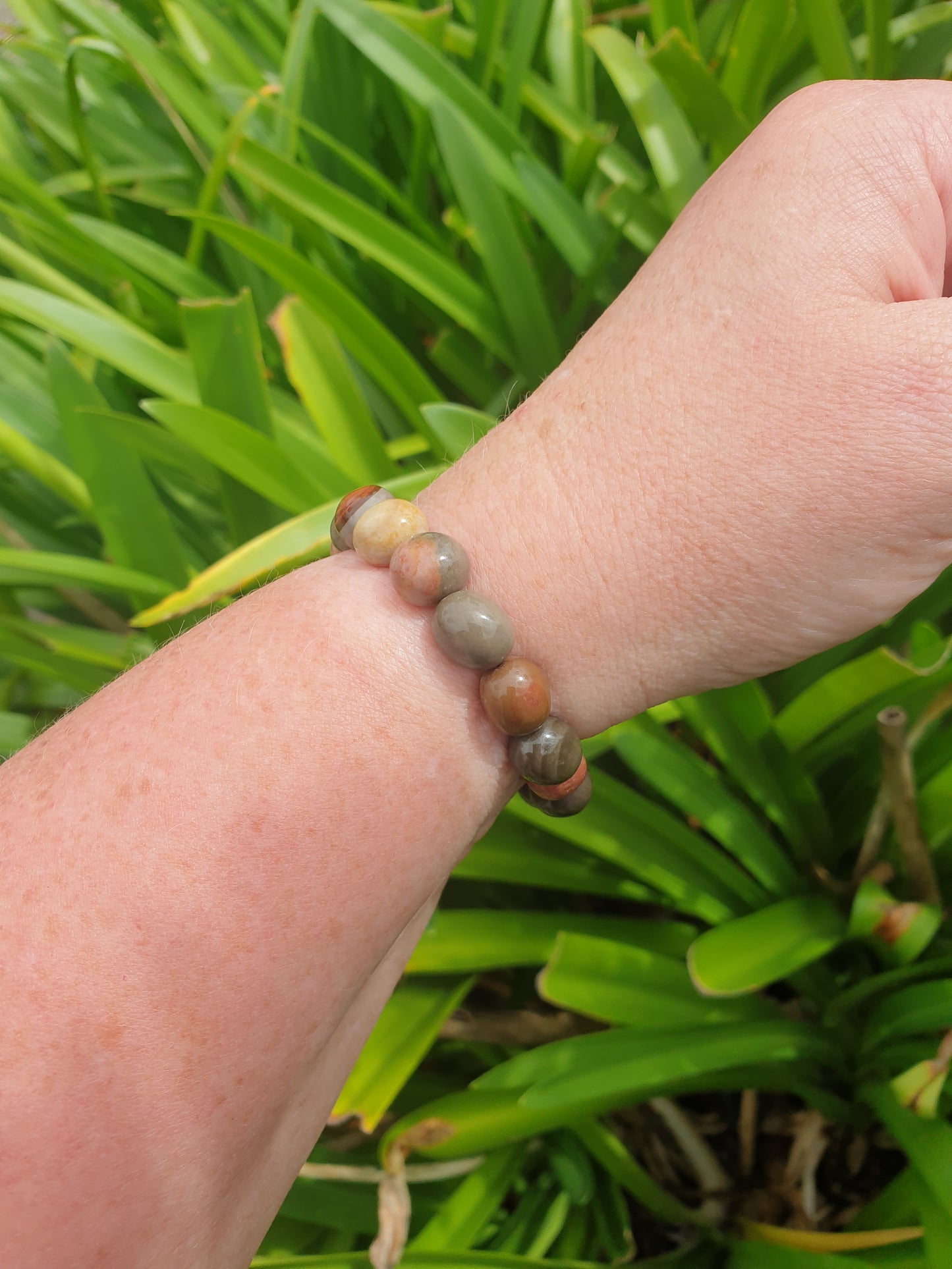 Polychrome Jasper | Nugget Bead Bracelet