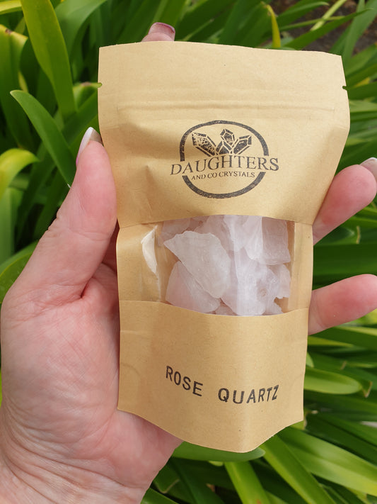 Rose Quartz 100gm Pack of Rough Crystals $7 Valued at $10