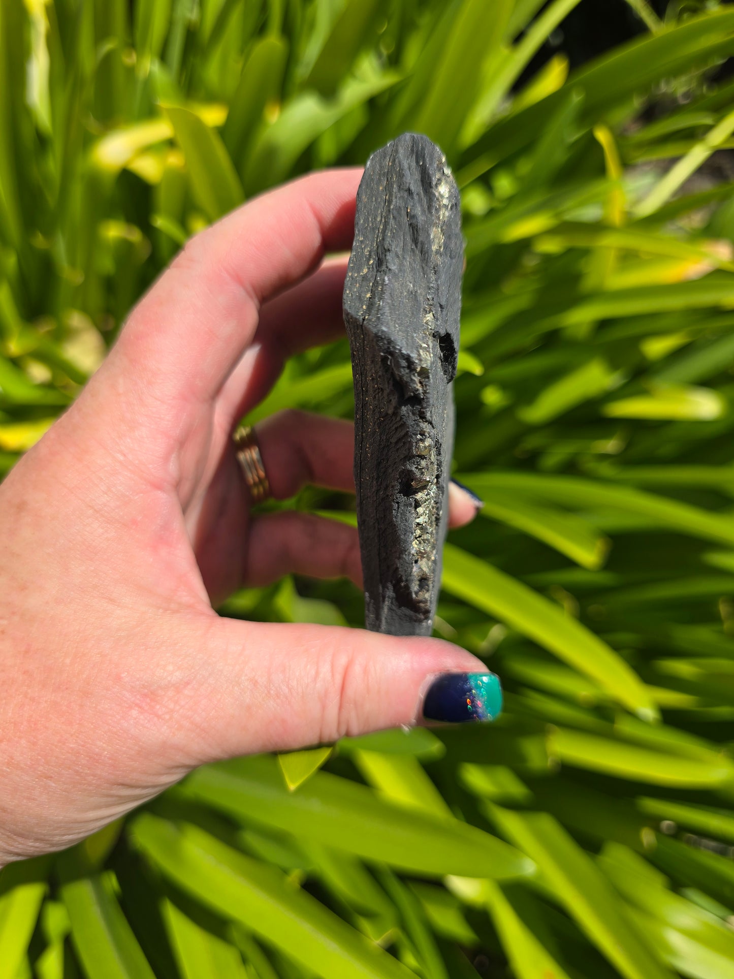 Shungite & Pyrite Rough Piece C