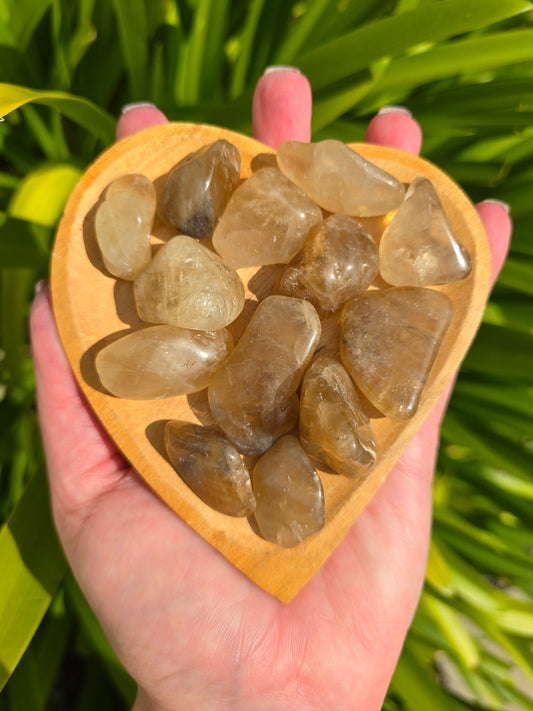 Natural Citrine Tumbled Stone