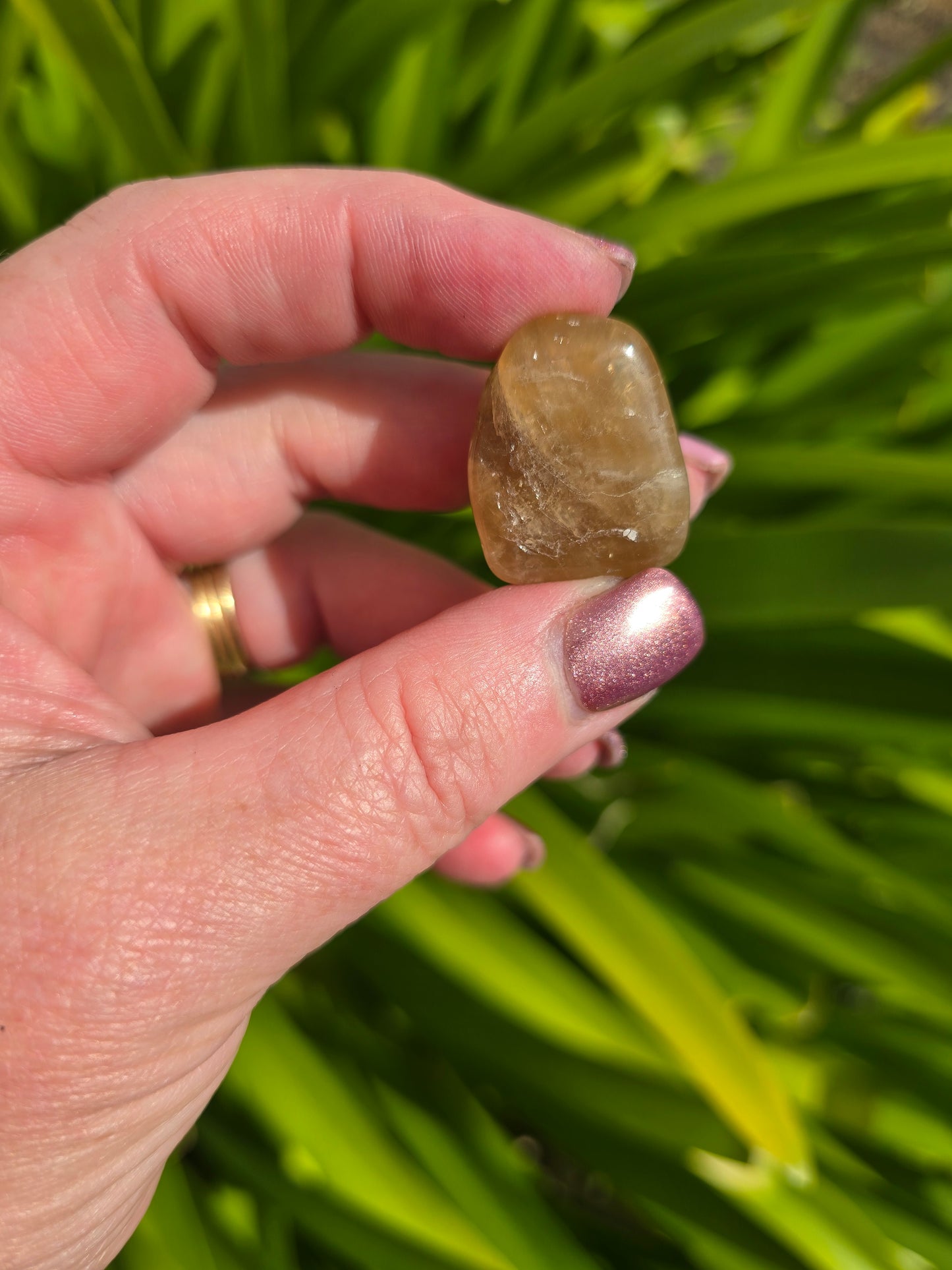 Natural Citrine Tumbled Stone