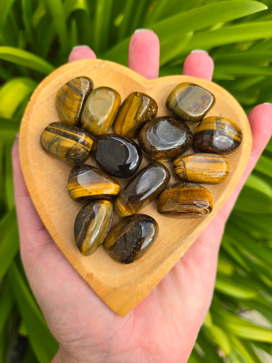 Tigers Eye Tumbled Stone