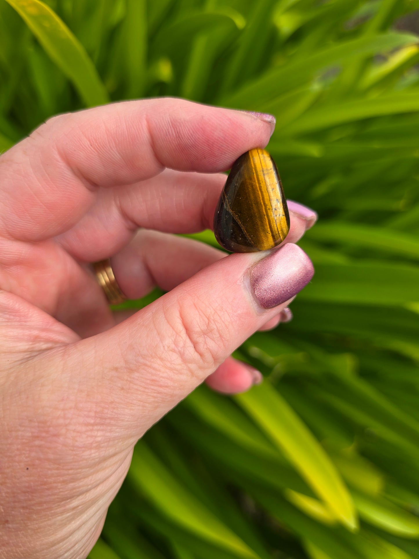 Tigers Eye Tumbled Stone