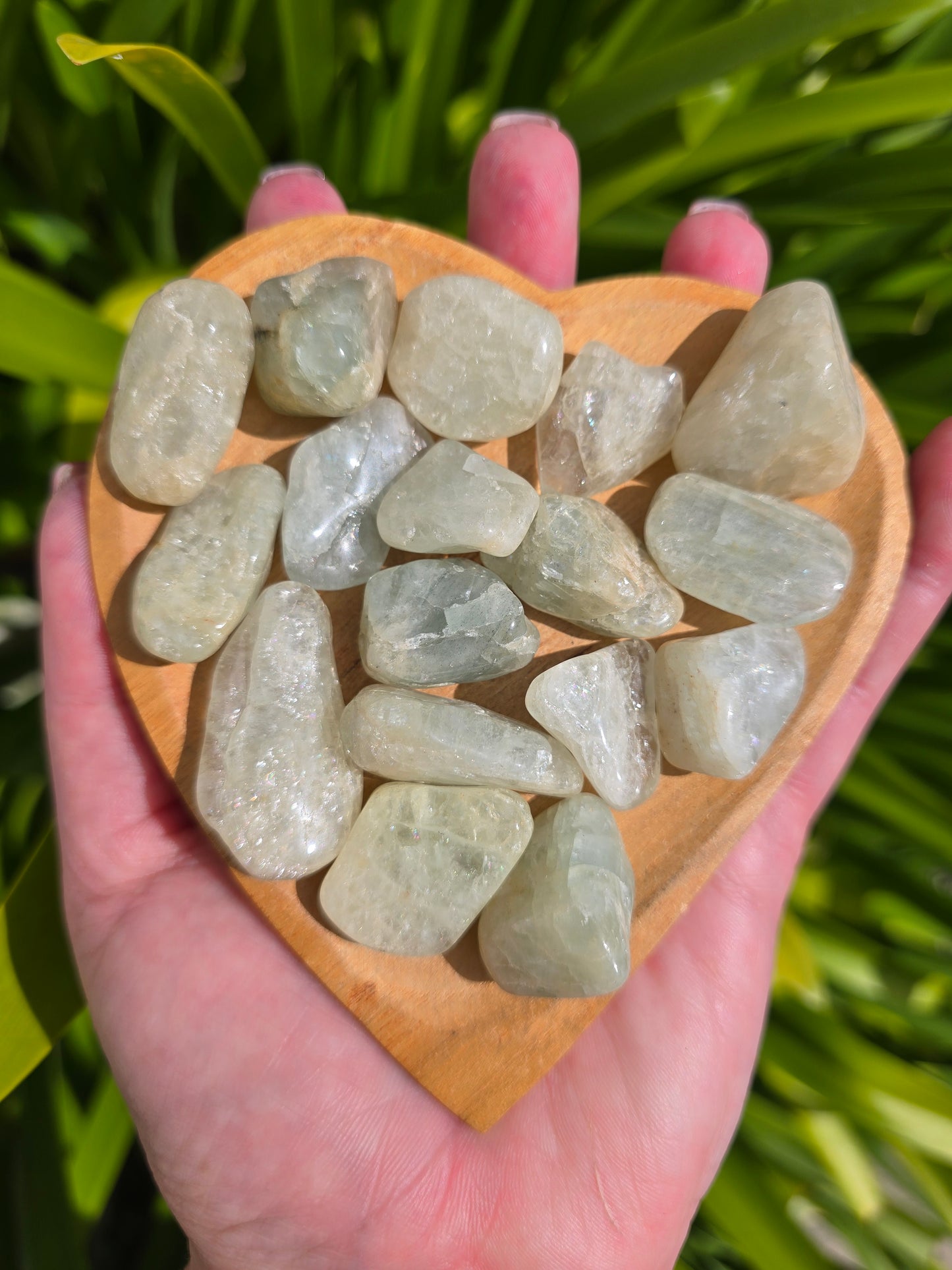 Aquamarine Tumbled Stone Medium