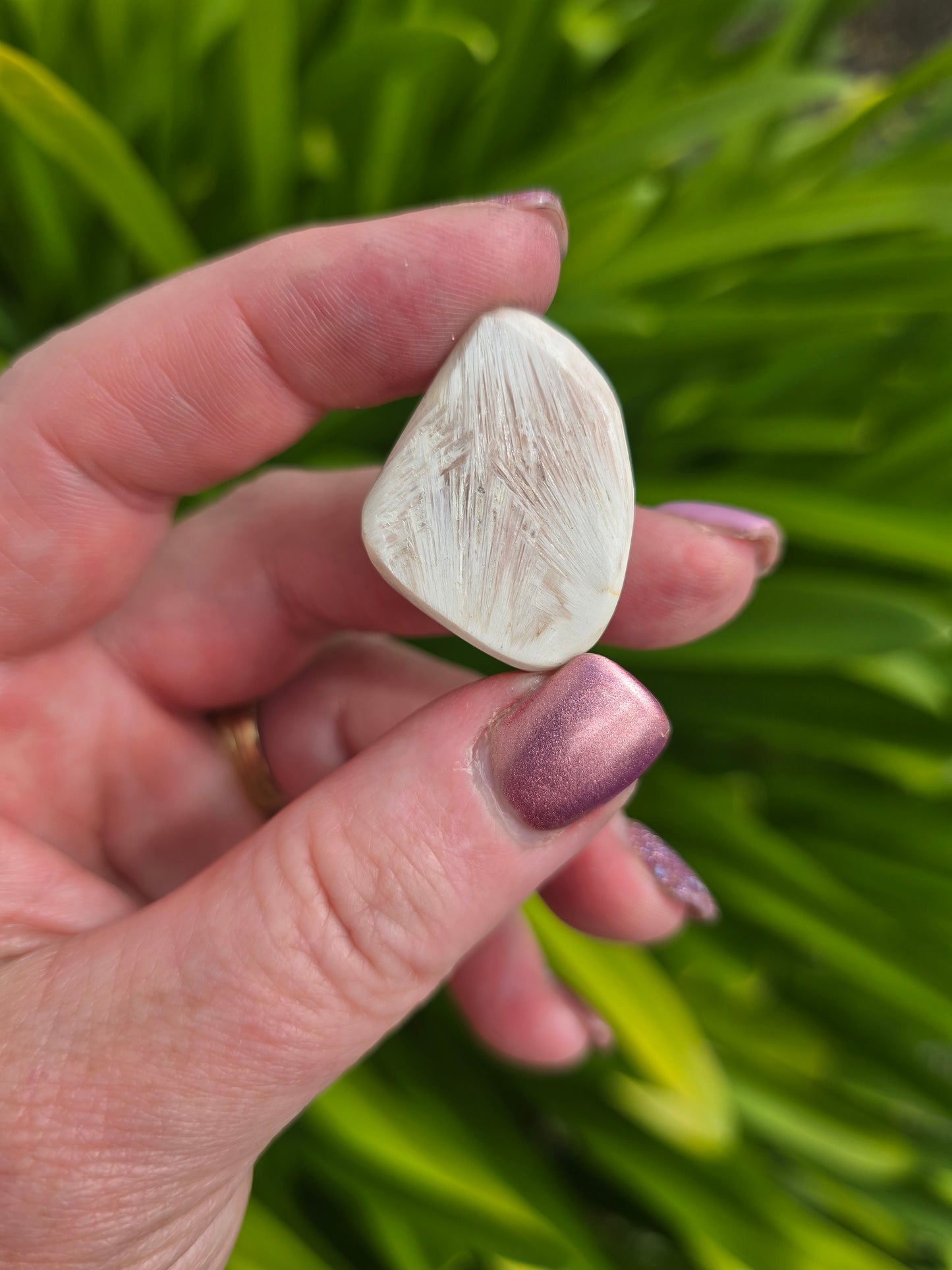 Pink Scolecite Tumbled Stone Medium