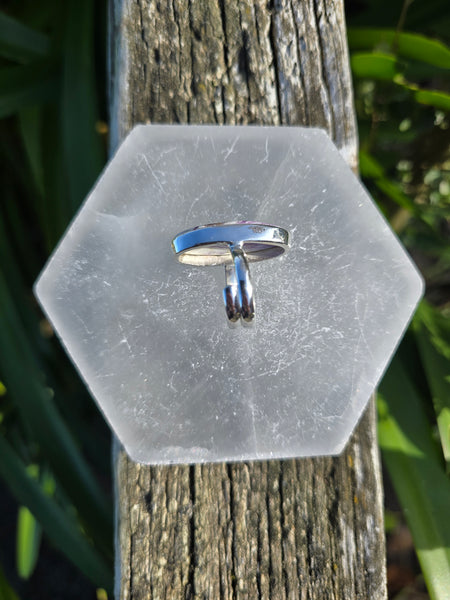 Kammererite | Polished Sterling Silver Adjustable Ring C