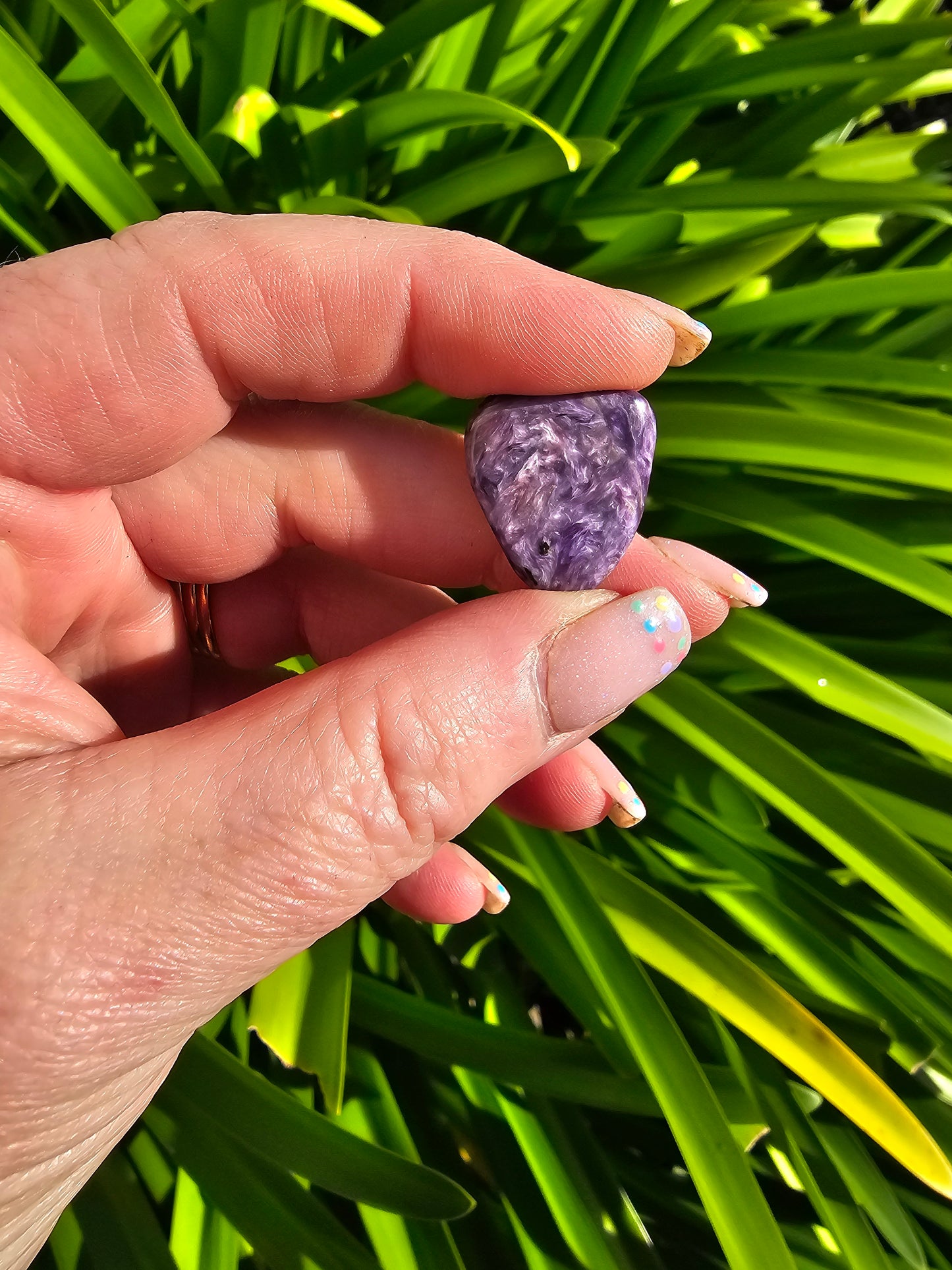 Charoite Tumbled Stone Small