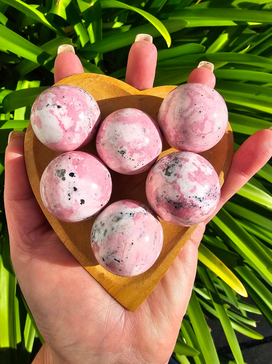 Peruvian Rhodonite Small Sphere