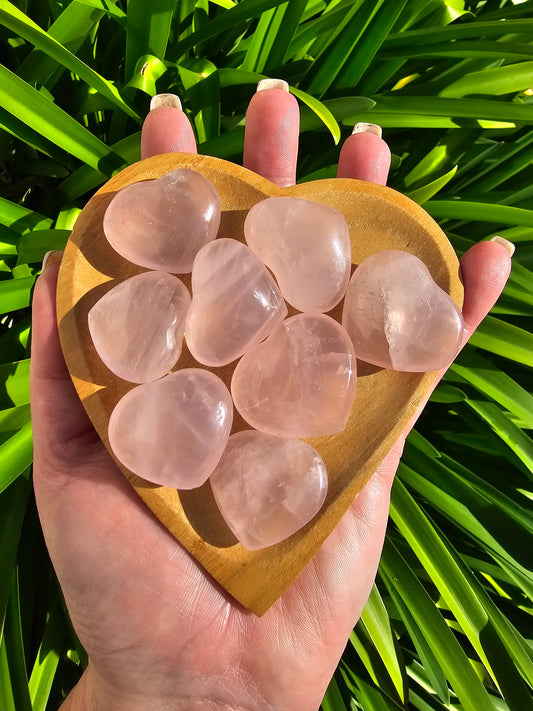 Rose Quartz Small Heart