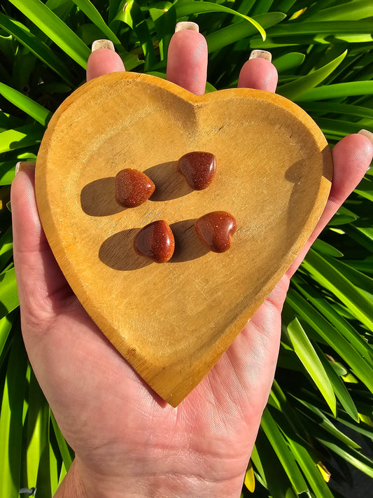 Goldstone Mini Heart