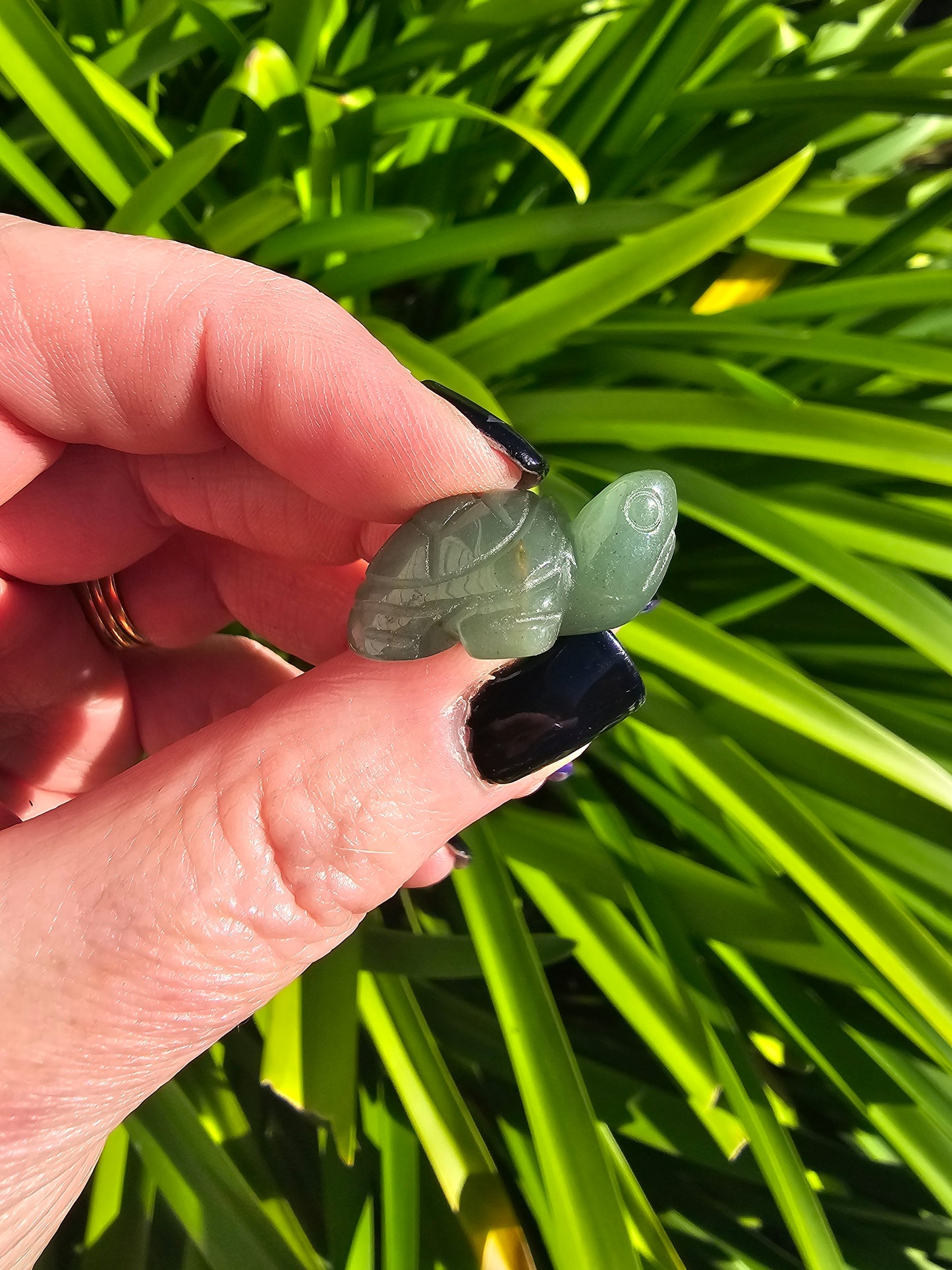 Green Aventurine Mini Land Turtle