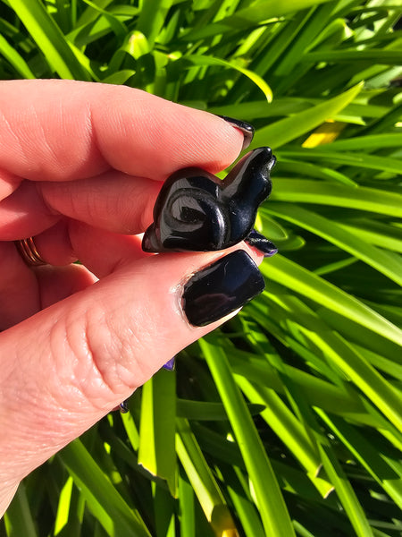 Black Obsidian Mini Snail