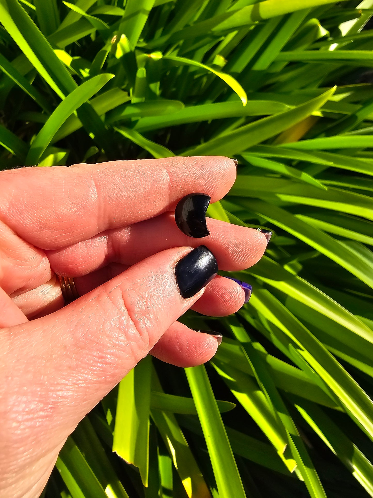 Black Obsidian Mini Moon